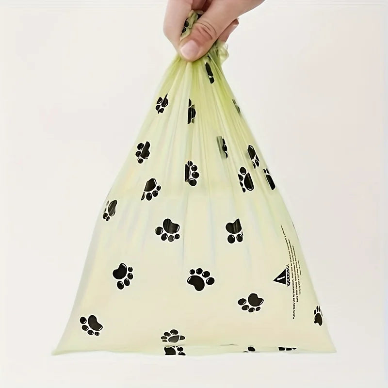 Biodegradable Dog Poop Bags, Extra Thick Leak Proof Waste Bags with printing, Eco-Friendly Dog Walking Essentials, Scented