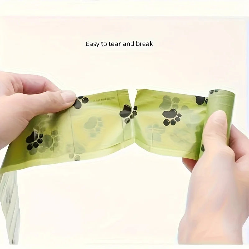 Biodegradable Dog Poop Bags, Extra Thick Leak Proof Waste Bags with printing, Eco-Friendly Dog Walking Essentials, Scented